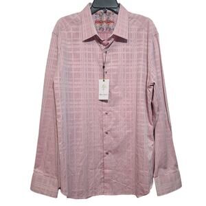 Robert Graham Manurewa Berry Pink Plaid Dress Shirt XXL NWT Classic Fit